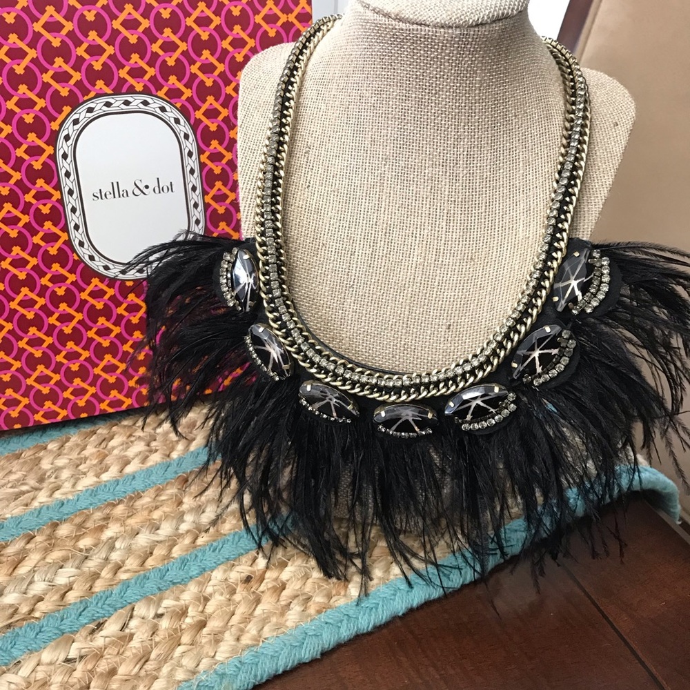 Stella  & Dot Harper feather necklace